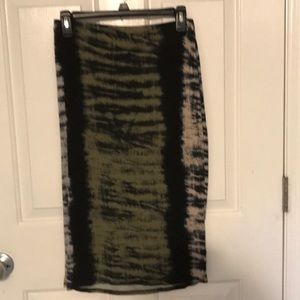 Tye dye pencil skirt